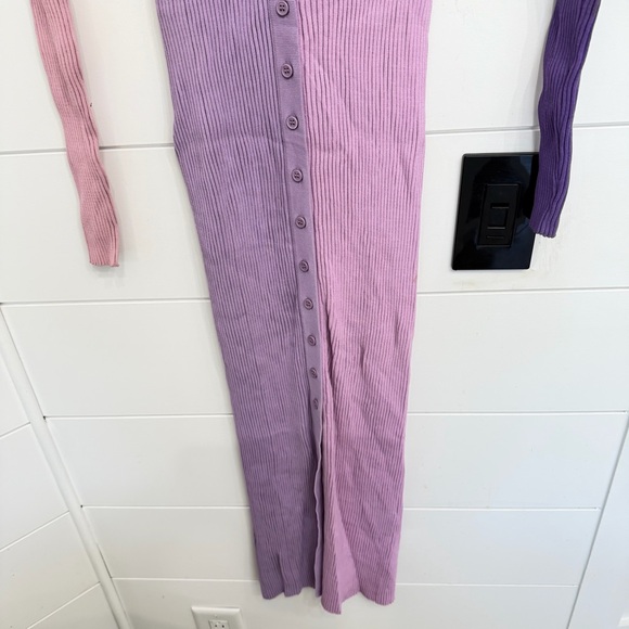 STAUD Iris Multi Shoko Sweater Midi Dress color block Size Small 23795 - Picture 8 of 12